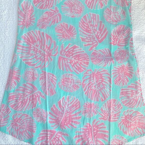 Haley & The Hound Sleeveless Pink & Turquoise Palm Dress Women’s Size M NWOT - Picture 8 of 11